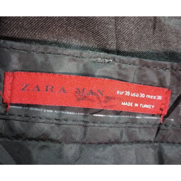 Zara Pants Men's 30 Black Chino - Picture 5 of 7